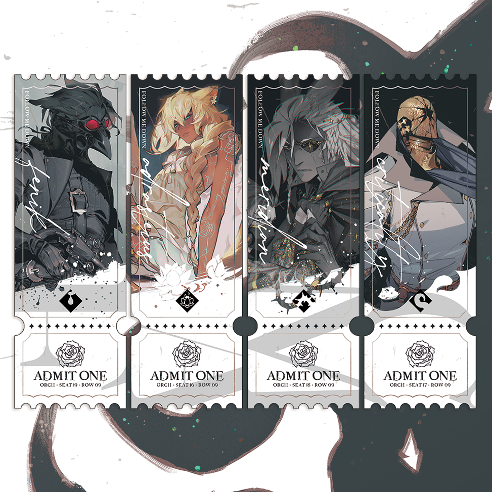 FOLLOW ME DOWN Bookmark Set